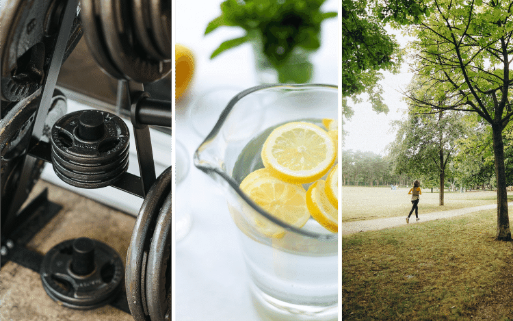 Styrketräning i gym, periodisk fasta och många friska löpturer