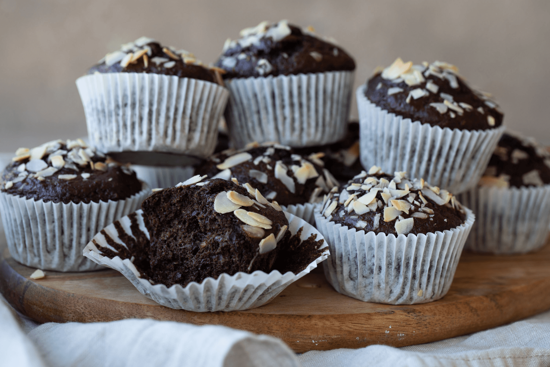 Nyttiga chokladmuffins skapade av Emma Brink Rask (Brinken Bakar).